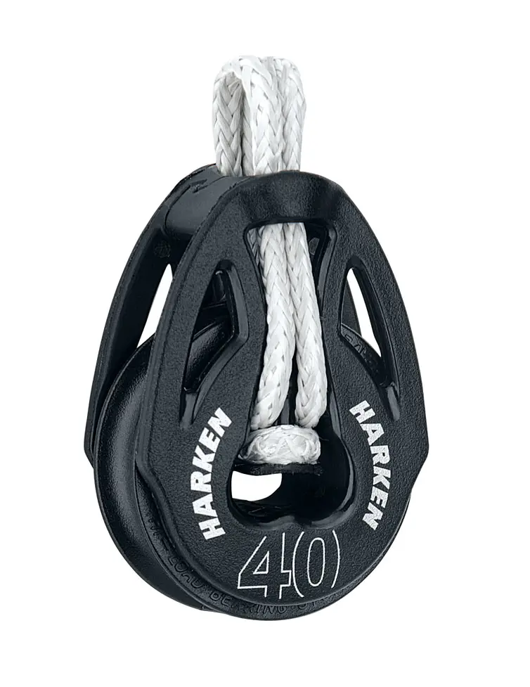 Harken blokke linfæste inkl loop 40/10mm
