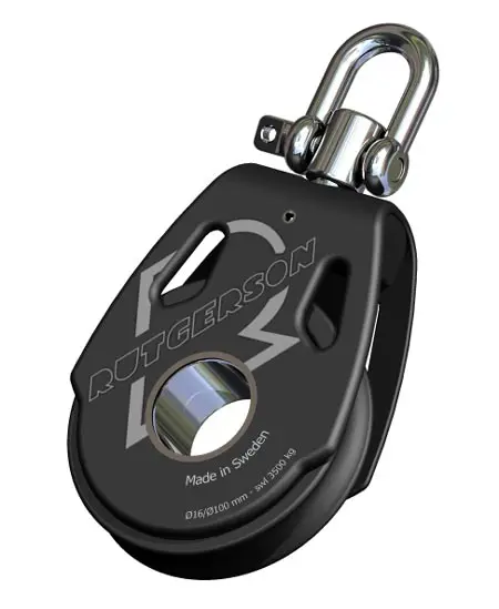 Rutgerson svirvelblok Aluminium 12-16mm