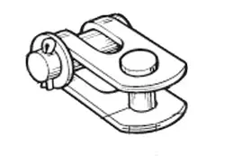 Selden Gaffel/gaffeltoggle til 7mm stag