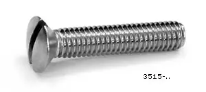 Maskinskrue Linsehovedet forsænket M3x12mm. FP=10st