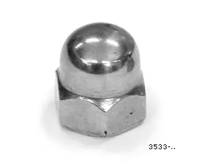 Kronemøtrik M10. FP=2st