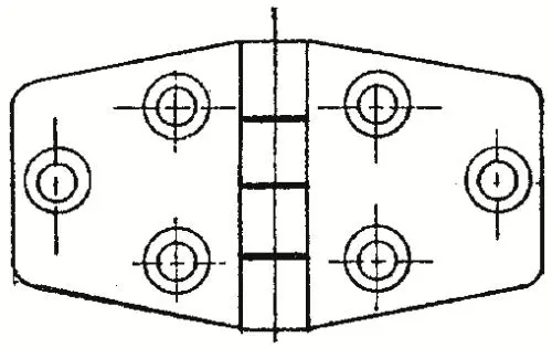 Dør-/Lågehængsel 37+37x38 mm RF