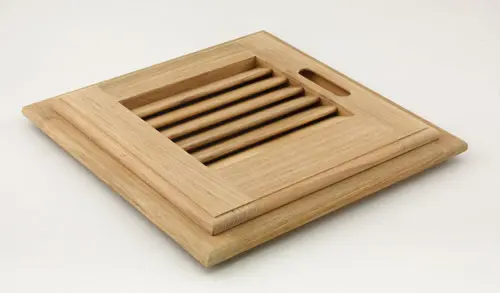 Teakdörr med ram 15x15 tum Vänster