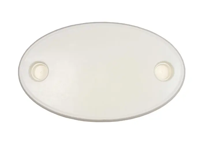 Bordplade plast oval 76x45cm