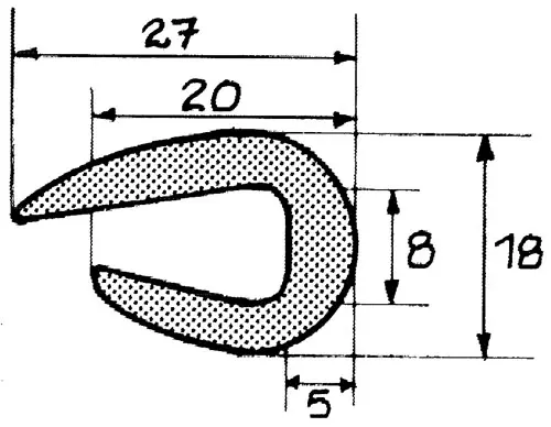 Rælingsliste RL1 10m