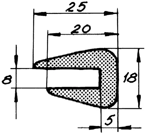 Rælingsliste RL2 15m