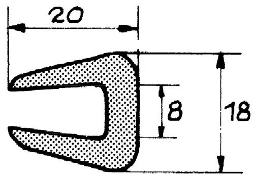 Rælingsliste RL3 10m
