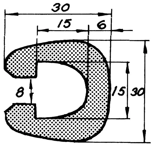 Rælingsliste RL13 18m