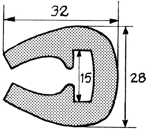 Rælingsliste RL17 12m