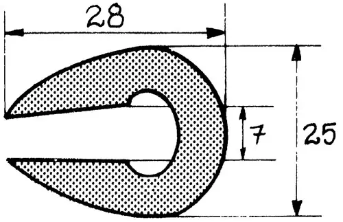 Rælingsliste RL21 12m