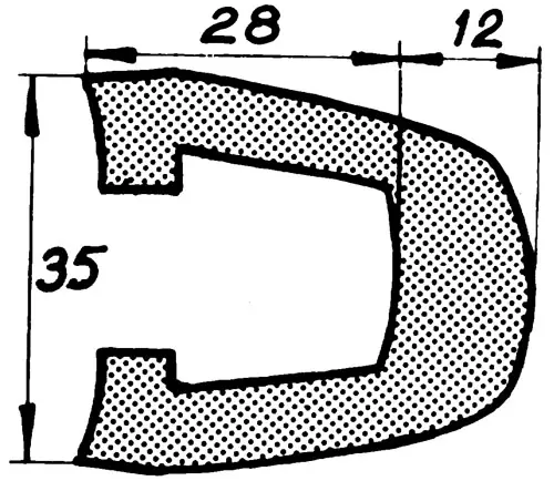 Rælingsliste RL26 18m