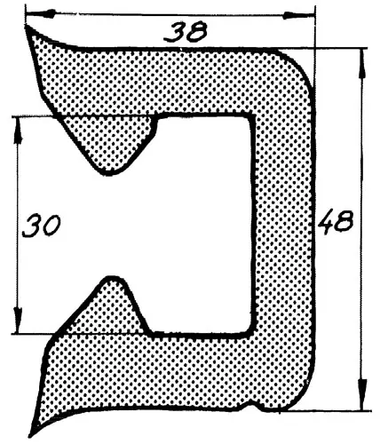 Rælingsliste RL30 12m