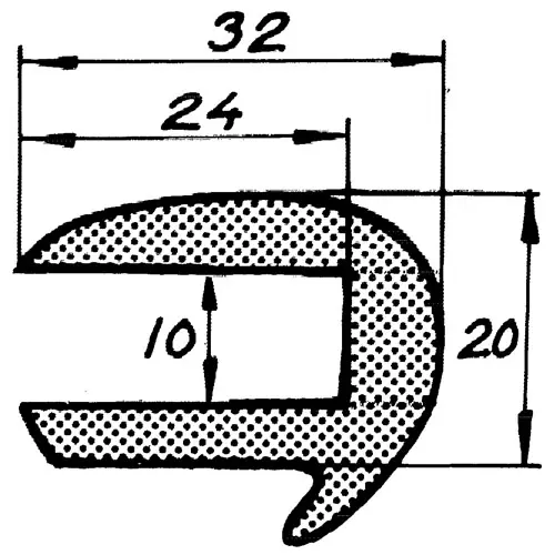 Rælingsliste RL59 12m