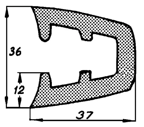 Rælingsliste RL83 20m