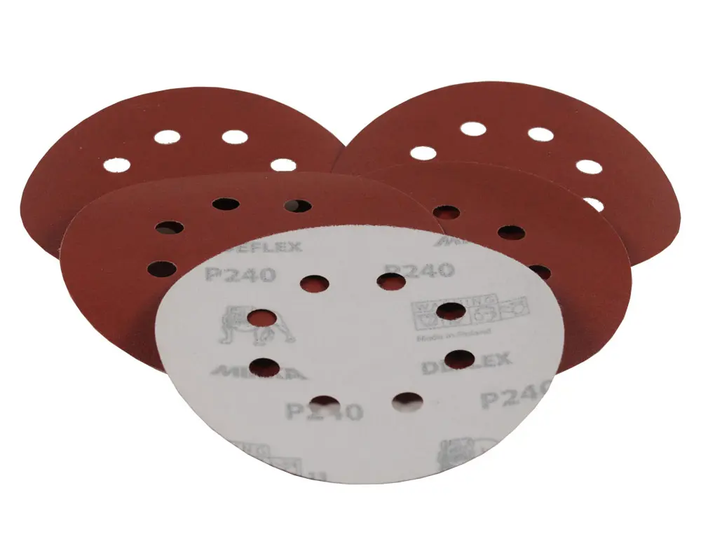 Sliberondel 125mm 5St Korn 240 5 stk.