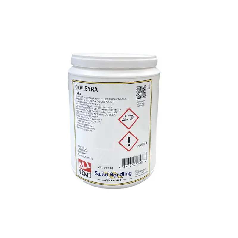 Vaskemiddel oxalsyre pulverform, 1kg