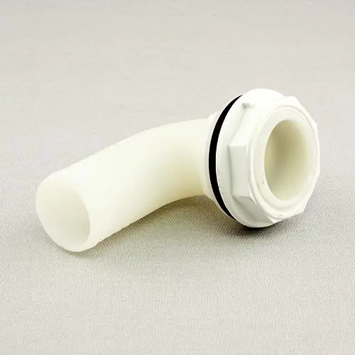 Slangenippel vinklet plast