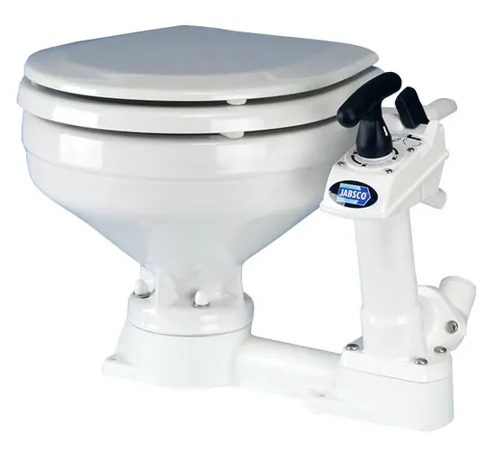 toilet Jabsco manuelt, Stor skål