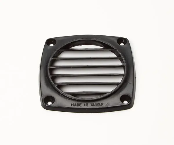 Ventilgæller sort 92x92mm