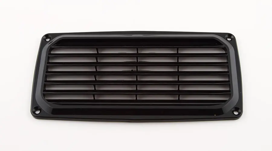 Ventilgæller sort 200x100mm