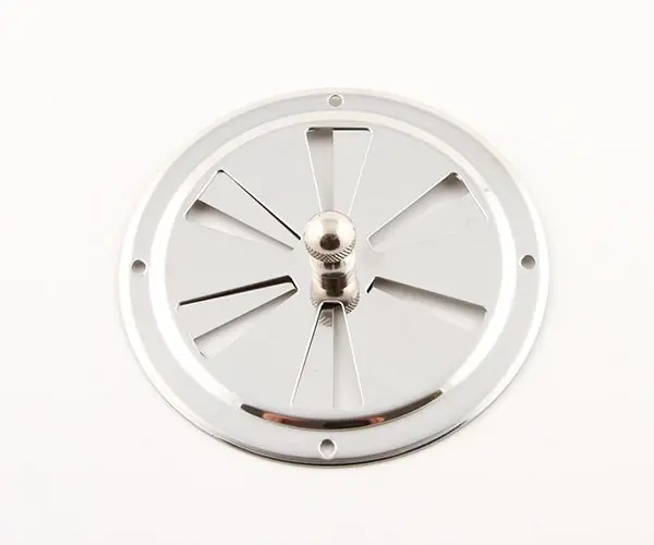 Rosetventil rund rustfri 100mm