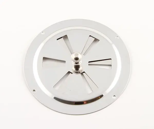 Rosettventil rund rostfri 128mm