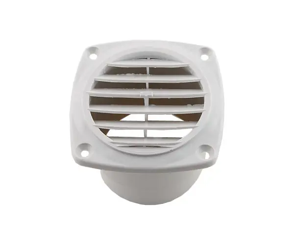 Ventilgæller plast hvid85x85mm