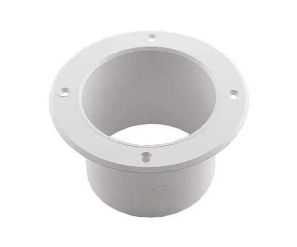 Flange plast hvidslang 90mm