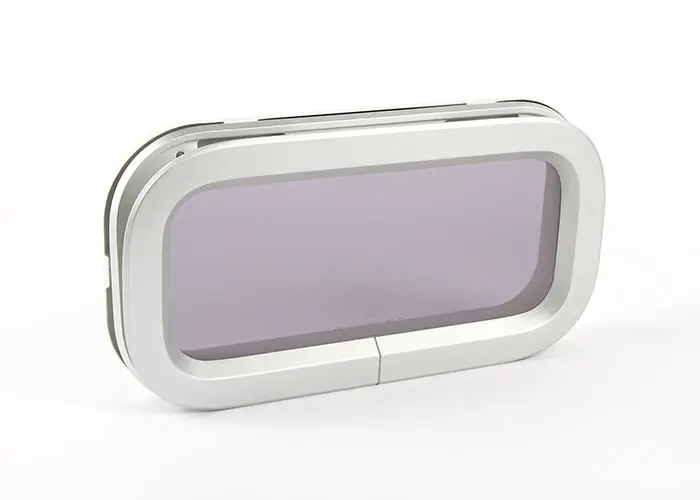 Portlight size 1 røkFarvet glas