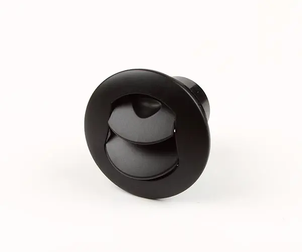 Indblæsningsventil 50mm sort
