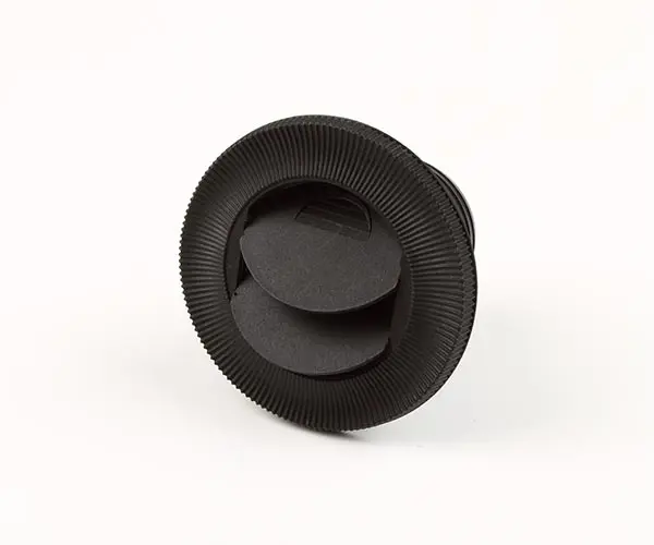 Indblæsningsventil 55mm sort