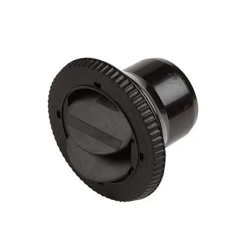 Indblæsningsventil 60mm sort