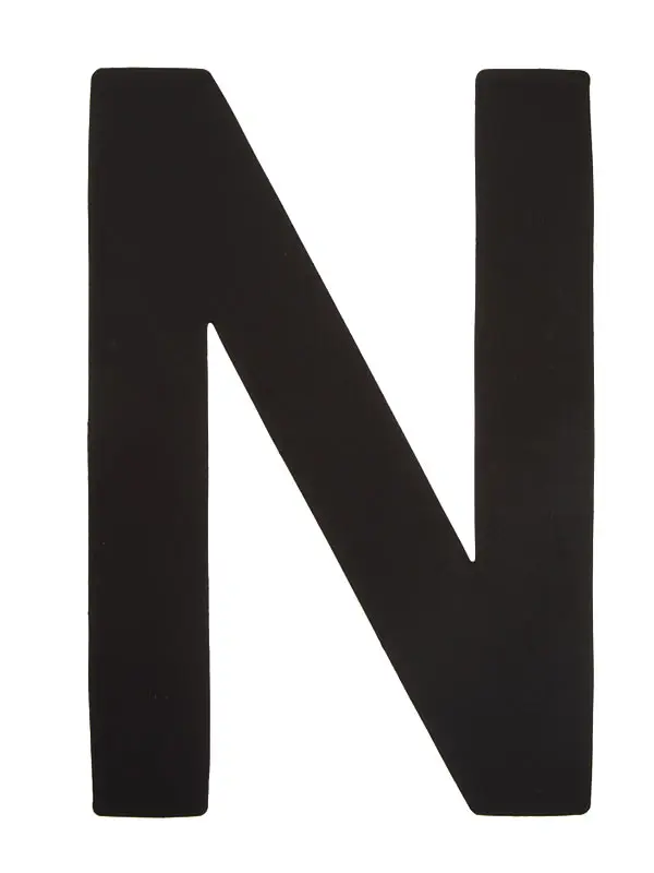Segelsiffra N, 30cm