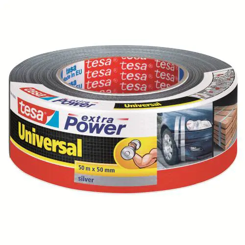 Vævstape  50mm x 50m silver