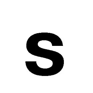 Reg-bokstav s 30mm Svart