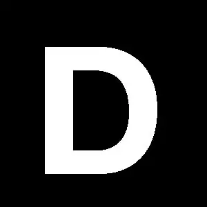 Reg-bogstav D 90mm hvid