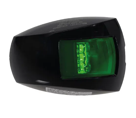 Lanterne LED Styrbord sort 1NM lille