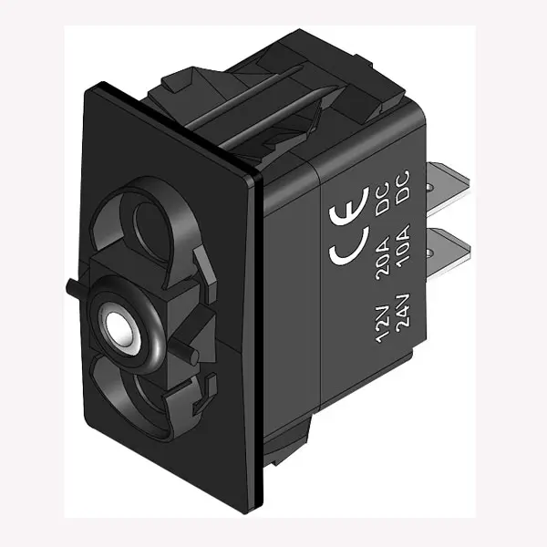 Strømafbryder On-Off-(On) uden LED-diod