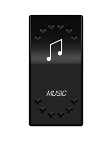 Knap/låg med symbol Musik