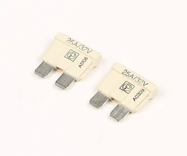 Fladstiftsikring 25A hvid FP=2st