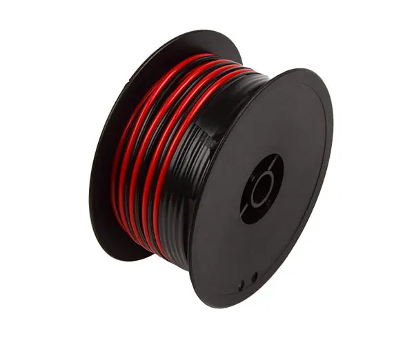 Minirulle sort/rød 8m 2x2.5mm2