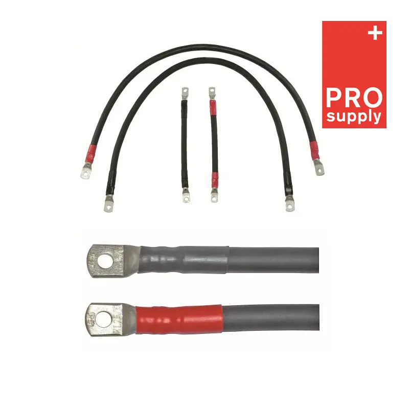 Batterikabel (+)25mm 1,2m, sort