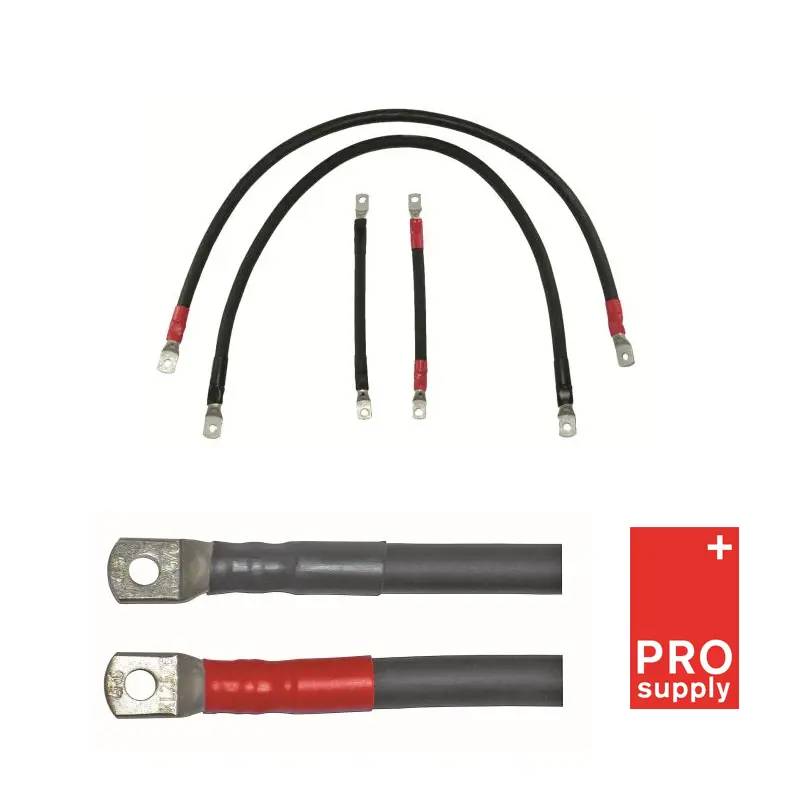 Batterikabel (-)35mm 1,15m, sort