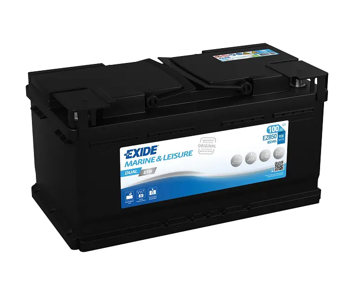 Batteri Tudor Exide Dual EFB 100Ah