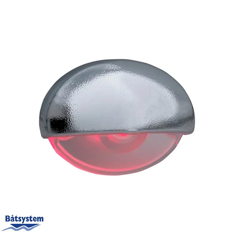 Bådsystem Steplight LED KROM rødt lys