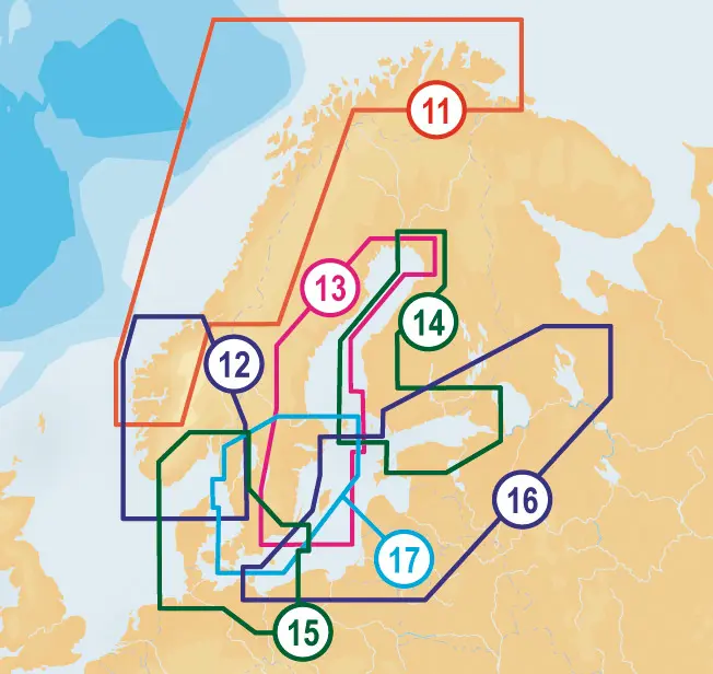 Navionics Platinum+ Sydlige Norge, Skagerack