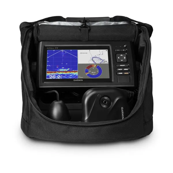 Garmin echoMAP CHIRP 72cv Panoptix PS22 Ice Bundle,med lader