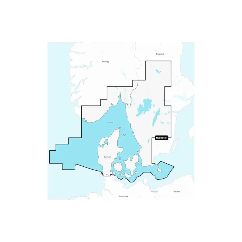 Garmin Navionics+ NSEU042R Oslo-Trelleborg, Vänern og Vättern