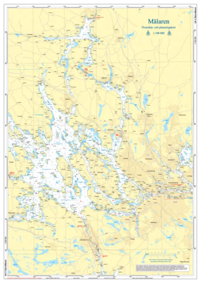 Hydrographica Oversigtskort Mælaren