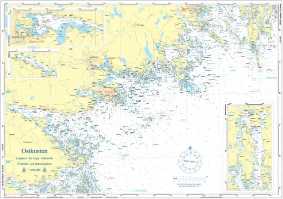 Hydrographica Oversigtskort Østkysten Sverige